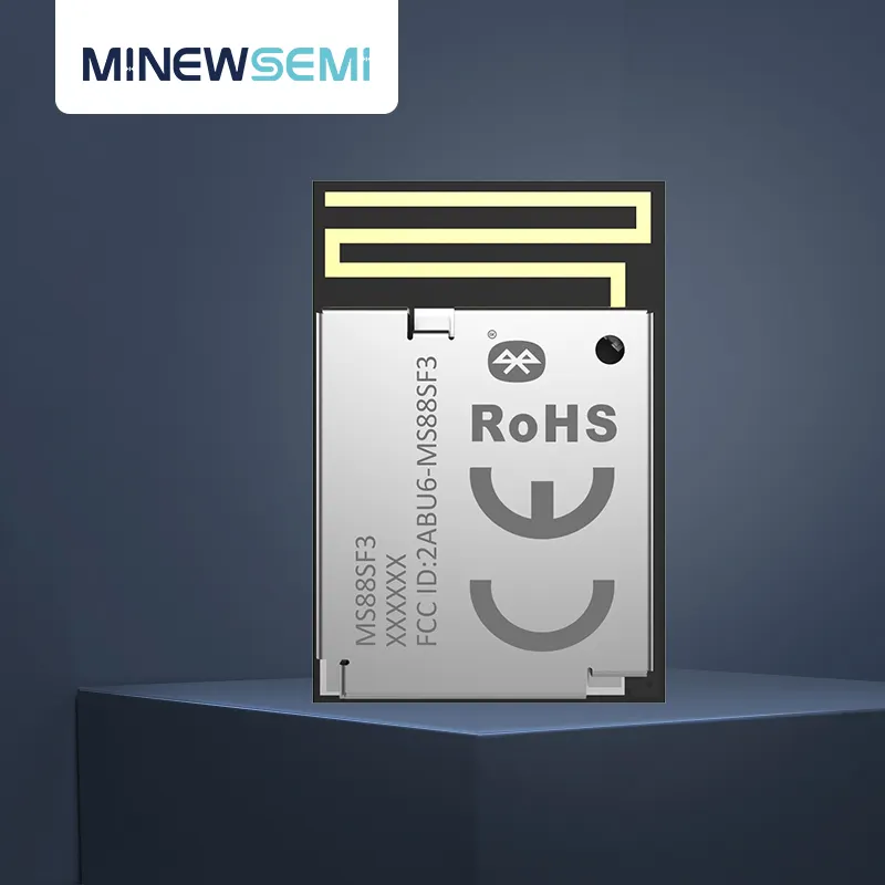 MinewSemi NRF52840-MS88SF31 AOA Mikro Nordik, Modul Bluetooth 5.0 Ble Benang Zigbee 48 GPIOs