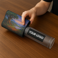 Tube de rangement transparent recyclable pour tapis de jeu TCG MTG imprimé, avec capuchon personnalisable, vente en gros, qualité supérieure