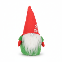 Compra al por Mayor de Gnomos Navideños de Peluche con Gorro de Copo de Nieve, Muñeco de Peluche Rojo y Verde con Campanas Decorativas