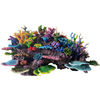 Decoración de Acuario de Resina de PU Resistente a la Humedad y a las Congelaciones, Arrecife de Coral Simulado, Suministros para Peceras