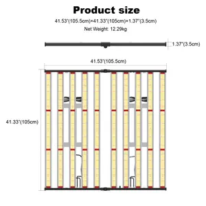 TIMES M Series Samsung 600W 800W 1000w rumah kaca hidroponik tanaman tumbuh lampu UV IR spektrum penuh LED tumbuh lampu