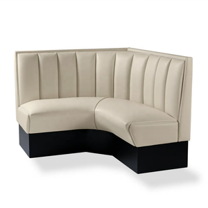Asientos de Esquina para <span class=keywords><strong>Restaurante</strong></span> Estilo Diner Americano Retro, Sofá de Cuero PU para <span class=keywords><strong>Restaurante</strong></span>, Asientos Comerciales para <span class=keywords><strong>Restaurante</strong></span> de Comida Rápida - Product Image 3
