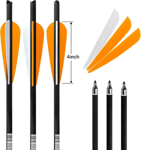 Reegox – Vente en gros directe usine – Flèches de carbone mixtes pour <span class=keywords><strong>arc</strong></span> recurve et arbalète, longueur de tige 16-20 pouces, ID 7,62 mm, en acier, pour jeunes et <span class=keywords><strong>d</strong></span>ébutants - Product Image 2