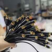 SHANWEI Maßgefertigter Kabelbaum 1M 2M 3M 9-Pin DIN-Stecker Vergoldeter Mini-DIN-Stecker Kabelbaum-Kabelkonfektion
