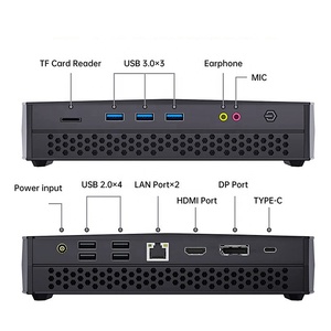 Komputer PC Mini, i7 1280P DDR5 2 * NVME SSD <span class=keywords><strong>Core</strong></span> i7 1265U Mini PC 2.5G LAN Win11 Desktop Gamer Mini komputer HD DP tipe-c - Product Image 3