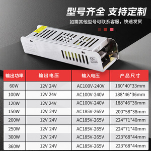 เวลิก้า S-60-24 24V 60W แหล่งจ่ายไฟแบบสวิตชิ่งเอาต์พุตเดี่ยวสำหรับแถบไฟ LED - Product Image 3