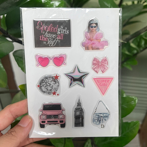Hojas de Pegatinas Epoxi 3D Personalizadas, Pegatinas de Resina Epoxi Impresas con UV, Resistentes al Agua, Reutilizables, con Corte Kiss-Cut, de Anime y Marcas - Product Image 5