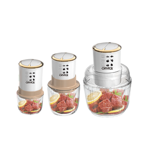 Picadora de Carne Eléctrica 3 en 1 con Recipiente de Vidrio, Cortadora de Alimentos, Mezcladora de Cocina Multifunción, Directo de Fábrica - Product Image 2