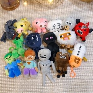 Jouets en peluche <span class=keywords><strong>My</strong></span> World de 10 cm (4 pouces), cadeaux promotionnels, mini poupées pour machine à griffes, jouets porte-clés en peluche de personnages de dessins animés célèbres, vente en gros - Product Image 2