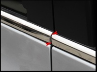 Décorations de fenêtres de voiture en acier inoxydable pour Honda City Grace 2009 2010 2011 2012 2013 2014 Accessoires extérieurs Kit auto