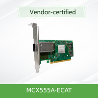 Interface réseau filaire Ethernet Mellanox MCX556A-ECAT, connexion interne X-5 Ex VPI EDR IB 100G, double port PCI Express