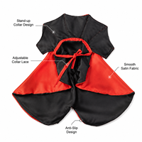 Costumes d'Halloween pour chats et chiens, costume de vampire, cape réutilisable en polyester, robe de fête, tenue pour chiens et chats, accessoires de cosplay pour les fêtes