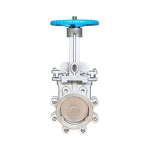 Válvula de Compuerta de Cuchilla de Acero Inoxidable de Alta Temperatura PZ73H-10C/16P, Operada Manualmente, para Descarga de Lodos y Escoria, DN250, para Tuberías Industriales - Product Image 3