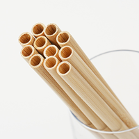 Pailles en bambou biodégradables de haute qualité, écologiques, jetables, service 24h/24 pour pique-nique ou barbecue