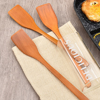 Spatule à long manche pour faire frire des œufs, griller des steaks, petite spatule en bois, accessoires de cuisine, spatule, outils de cuisine