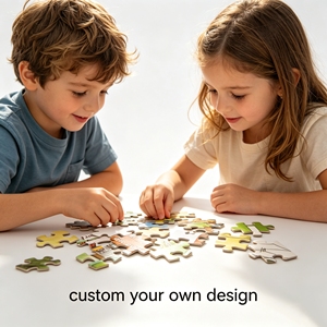 Permainan Puzzle Berkualitas Tinggi Grosir Puzzle Jigsaw Eco Bentuk Tidak Beraturan dengan Kotak untuk Desain Puzzle Hadiah Ulang Tahun - Product Image 3