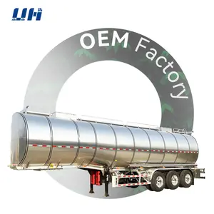 40000 45000 Liters Gasoline Oil Gas Water Powder Tank Truck Fuel Tanker Trailer Trailers For Sale