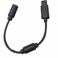 Câble d'extension USB gris noir pour Xbox 360 ligne d'adaptateur de rupture de contrôleur filaire pour câble de transfert de cordon de convertisseur de PC