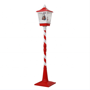 Hermosa linterna artesanal festiva con luz de nieve soplando <span class=keywords><strong>farola</strong></span> con música para Navidad - Product Image 2