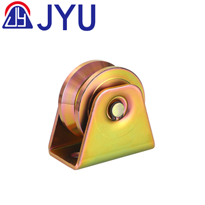 Roues de porte à rainure <span class=keywords><strong>en</strong></span> V robustes pour un roulement fluide, poulie <span class=keywords><strong>en</strong></span> acier durable avec installation à vis pour portes - Product Image 3