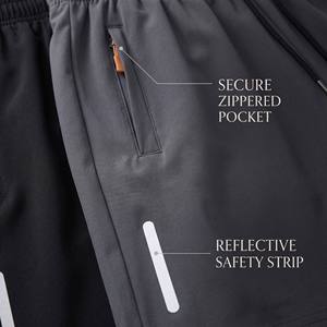 VASA <span class=keywords><strong>NAMA</strong></span> 5 Pack Celana Pendek Olahraga Pria dengan Tali Serut, Warna Solid, Pinggang Sedang, Cepat Kering, Saku, Pinggang Elastis (XL) - Product Image 3