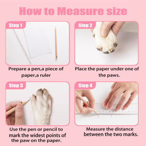 बड़े आकार के गुलाबी तेंदुए प्रिंट पालतू मोजे गैर-पर्ची डोगी लकड़ी के फर्श के लिए सुपर मोटी पकड़ को बहुत मोटी पकड़ बना रहे हैं - Product Image 4