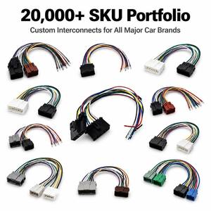 Faisceau de câblage <span class=keywords><strong>ISO</strong></span> personnalisé pour <span class=keywords><strong>autoradio</strong></span>, gaine en cuivre, nylon/PBT, multicolore, câble d'interconnexion audio pour <span class=keywords><strong>autoradio</strong></span> de véhicule - Product Image 3