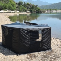 Auvent latéral de voiture en alliage d'aluminium en forme d'éventail, sans armature, étanche, 270 cm – Abri soleil et pluie pour les voyages routiers et les aventures en plein air