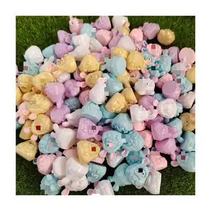 Colorful Mini Rabbit Animals Figurines Cute Miniature Rabbit Crafts For Fairy Garden Landscape Home Party Decoration Supplier