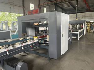 Caja de cartón corrugado con Control informático de alta velocidad, máquina encoladora de carpetas automática/máquina para fabricar cajas de cartón - Product Image 3