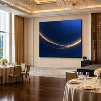 Mur vidéo LCD 49 pouces avec cadre de 1,8 mm, système de raccordement 2x2 4x4, mur vidéo LED HD pour salle de bal d'hôtel et événements