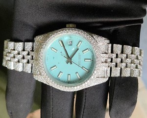 Reloj Automático Miyota con Diamantes Moissanite para Hombre, Acero Inoxidable, Estilo Hip Hop, Joyería de Moda de Lujo - Product Image 1