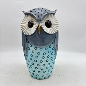 Statue d'hibou artisanale en résine personnalisée, collection de cadeaux d'Halloween, décoration de dortoir, sculpture animale, décoration de jardin domestique - Product Image 4