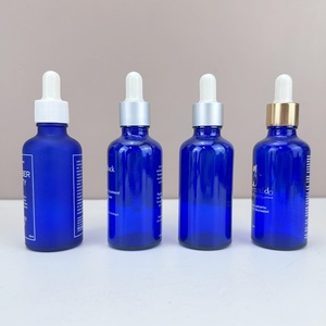 Botella de Vidrio Azul con Gotero de 15ml, 30ml, 50ml, 100ml, con Pipeta para Soluciones Médicas, Cosméticos, Cremas, Aceites Perfumados, en Caja - Product Image 6