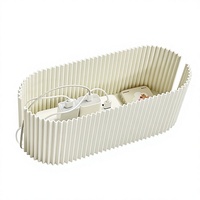 Boîte de rangement pour câbles en plastique grande capacité avec couvercles, protection anti-animaux domestiques, organisateur de câbles de bureau pour la maison et le bureau