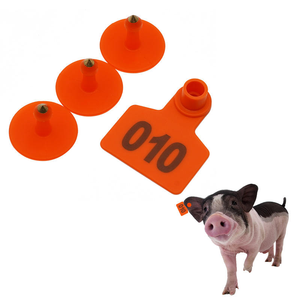 Étiquettes d'oreille de porc en plastique en gros avec numéro de 1 à 100 cartes d'identification de truie signe de contrôle des <span class=keywords><strong>animaux</strong></span> applicateur d'oreille de porc - Product Image 1