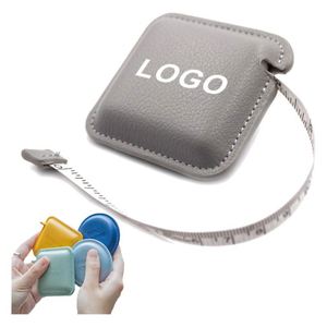Hot Sales Custom Mini Tape Measure 1.5M PU Leather Tape Measure with logo Custom Body Soft Measuring Tape with logo - Product Image 1