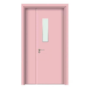 Réponse rapide feu évalué en acier style classique maternelle rénovation salle d'examen école auditorium double feuille porte en bois - Product Image 5