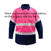 Chemise de travail avec logo personnalisé, uniforme en coton respirant pour mineur industriel et travailleur de la construction, vêtements de travail réfléchissants