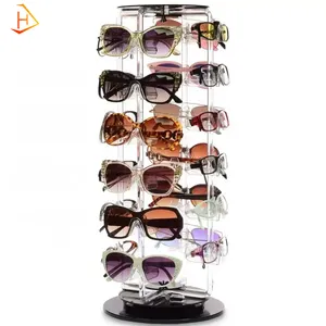 Acrylic Rotating Sunglasses Display Holder Glasses Display Rack Eye-Wear Display Stand
