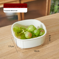 Moderne keuken vergiet kom pasta zeef plastic fruit & groente wasmand met dubbele laag afwateringsdeksels