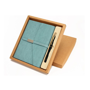 Agenda d'affaires A5 personnalisé avec logo, en cuir PU, avec stylo inclus, 50 pages, petite série pour cadeaux d'entreprise - Product Image 2