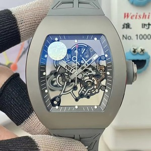Reloj Mecánico Automático Clásico Esqueletizado con Tourbillon de Cerámica Gris Simple de Estilo de Diseñador para Hombre, Deportivo, de Alta Calidad - Product Image 2