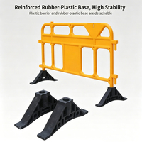 Barrera de Control de Tráfico Móvil de Plástico HDPE al por Mayor con Tira Reflectante Prismática de Alta Intensidad y Protección IP66