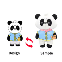 Ours en peluche lesté unisexe personnalisé en coton PP super doux pour le soulagement du stress avec broderie technique