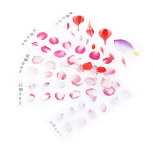 XINCHOUT 3D Petal Koi Pond Clear Film Sticker Simulation Resin Decorative Petal Sticker Painting Jewelry Making