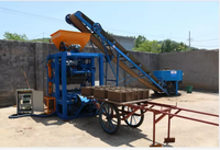 Petite machine à blocs de béton QT4-24, machine à fabriquer des blocs de béton, machine à briques de terre