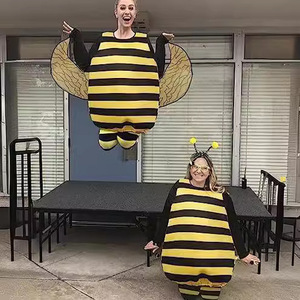 Costume da Festival per Adulti Stile Europeo-Americano, Halloween, Maniche Lunghe, a Righe, Patchwork, Ape, Coccinella, Cosplay, Balletto, Performance - Product Image 5