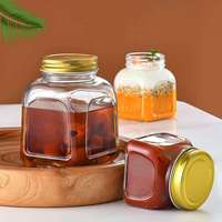 Pot de conservation en verre grande capacité 250 ml 500 ml 750 ml avec couvercle en métal