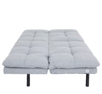 Sofá Cama Nisco de Alta Calidad, Moderno, Acolchado, con Espuma Viscoelástica, Cargadores USB y Estructura Metálica Plegable para Dormitorio o Sala de Estar